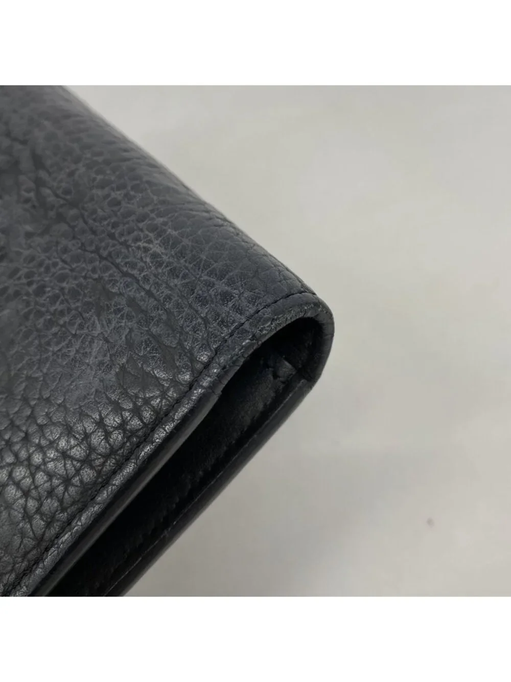 Louis Vuitton Wallet Monogram Taurillon Portefeuille Brazza Black